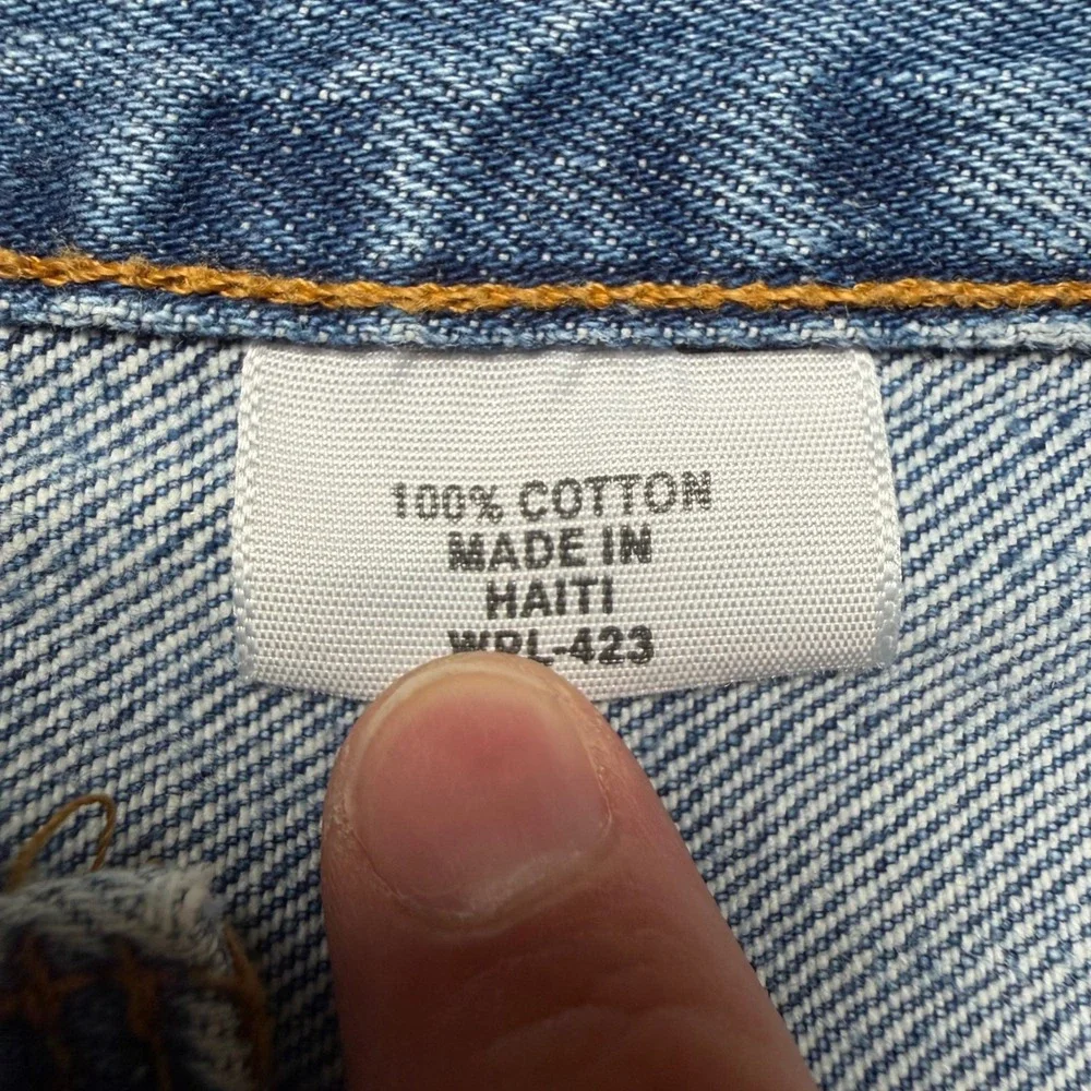 Levi's 501 Original Fit Jeans Mens 34x30 Blue Straight Leg Button Fly Y2K Denim